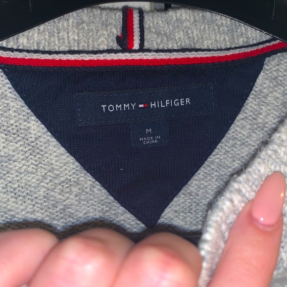 Tommy hilfiger vintage medium sweatshirt gray - Picture 2 of 3